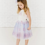 Kid Glitter Rainbow Tutu Dress Petite Hailey