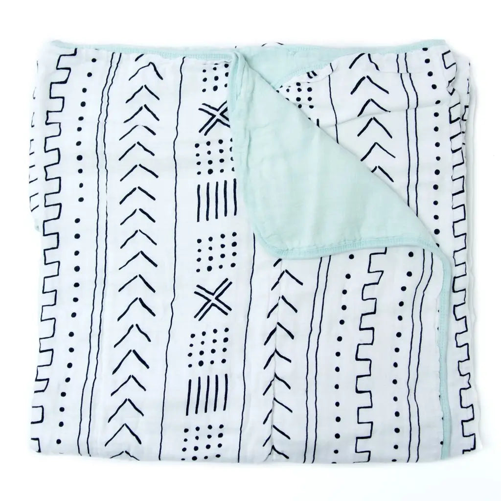 Muslin Quilt Blanket - Mudcloth Lou Lou Lollipop