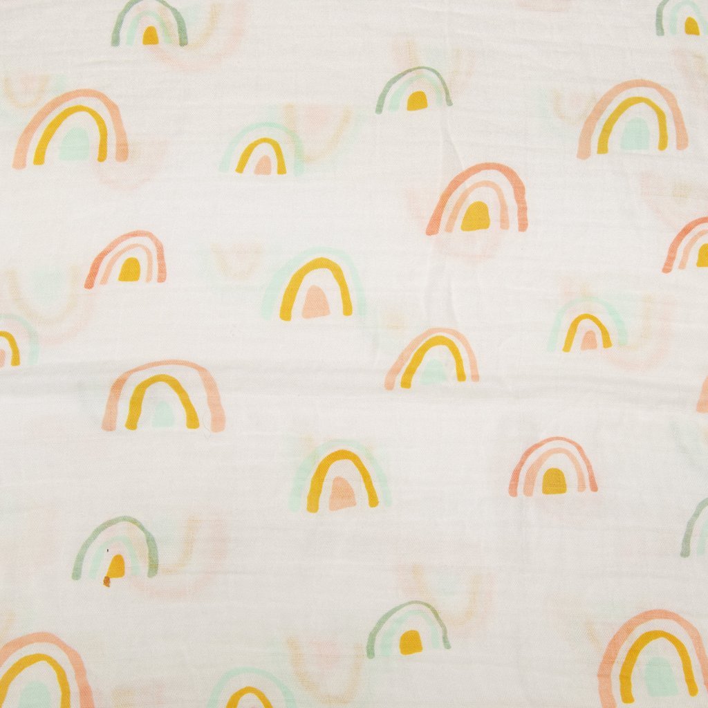 Fitted Crib Sheet- Pastel Rainbow