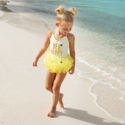 Bee Happy Tutu One Piece Swimsuit