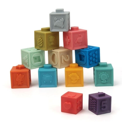 Building Block Teether & Bath Toy