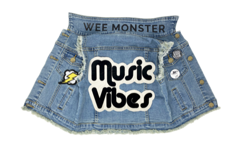 Music Vibes Denim Vest - Unisex