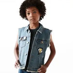 Toddler Music Vibes Denim Vest - Unisex Wee Monster