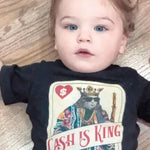 Toddler Cash is King Black Tee Kid Dangerous