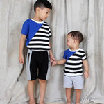 Baby Grey Ribbed Shorts Tiny Tribe