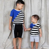 Baby Grey Ribbed Shorts Tiny Tribe