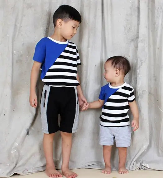 Baby Grey Ribbed Shorts Tiny Tribe