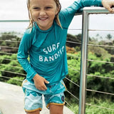 Toddler Surf Bandito Long Sleeve Swimsuit Rashguard Feather 4 Arrow