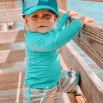 Toddler Surf Bandito Long Sleeve Swimsuit Rashguard Feather 4 Arrow