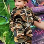 Baby Organic Essential Romper - Camo Tiny Tycoon