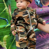 Baby Organic Essential Romper - Camo Tiny Tycoon
