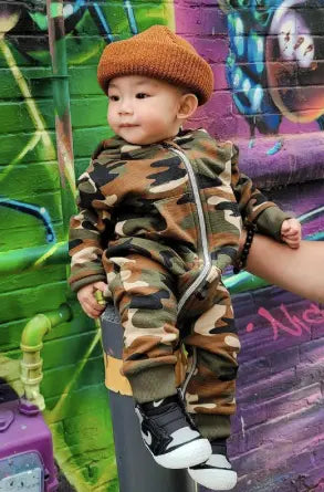 Baby Organic Essential Romper - Camo Tiny Tycoon