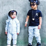 Baby Organic Essential Romper - Gray Tiny Tycoon