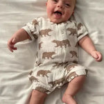Baby Good Night Bear Bamboo Mini Romper New Castle