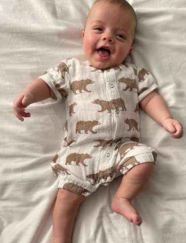 Good Night Bear Bamboo Mini Romper