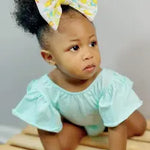 Baby Black Flutter Sleeve Leotard GIGGLES LA