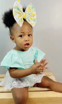 Baby Black Flutter Sleeve Leotard GIGGLES LA