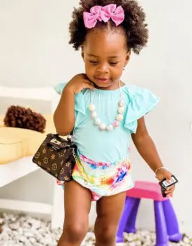 Baby Black Flutter Sleeve Leotard GIGGLES LA