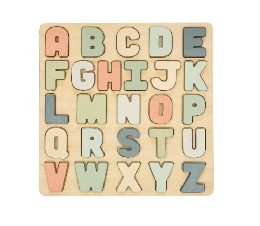 Wooden Alphabet Puzzle – GIGGLES LA