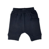 Toddler Black Harem Shorts - Unisex Wee Monster