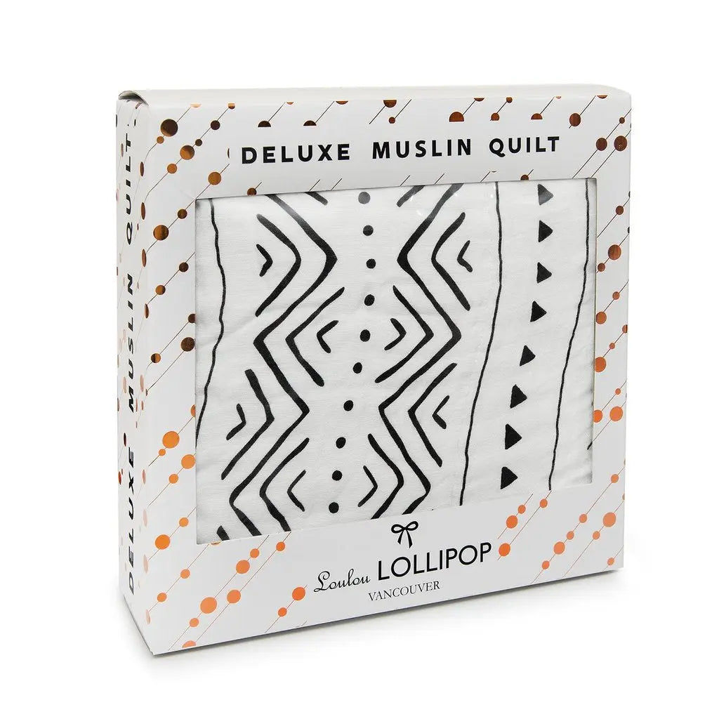 Muslin Quilt Blanket - Mudcloth Lou Lou Lollipop