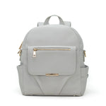 Small Backpack Diaper Bag - Gray Pretty Pokets