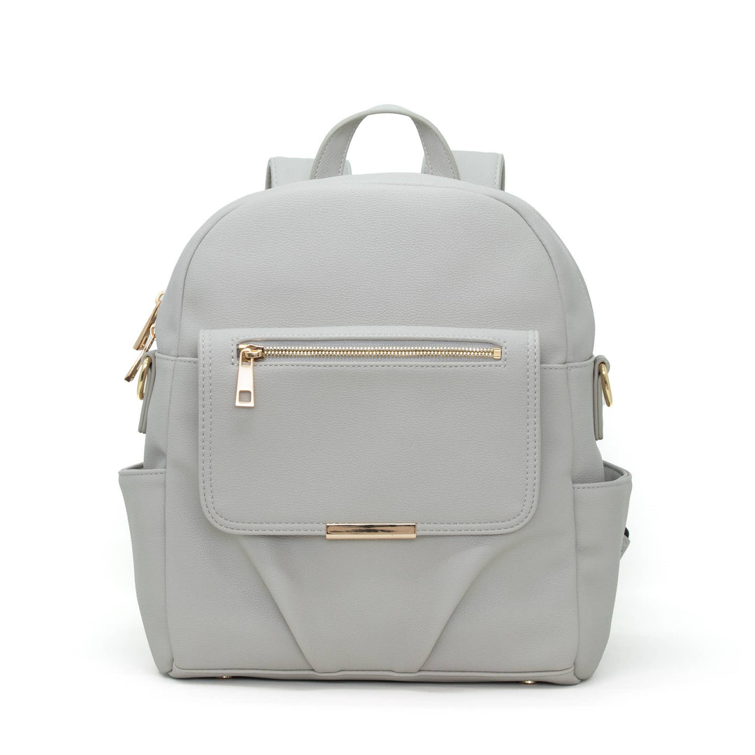 Small Backpack Diaper Bag - Gray