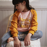 Kid Have a Nice Daisy Retro Raglan French Terry STRAWBERRY JAM