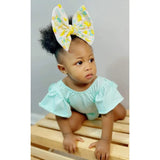 Baby Aqua Flutter Sleeve Leotard GIGGLES LA