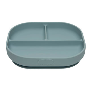 Divided Plate with Lid- Blue