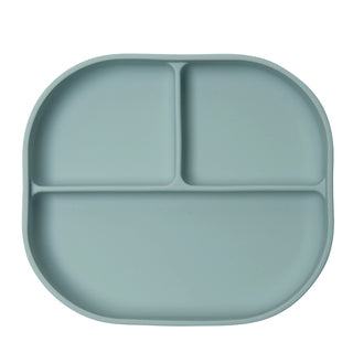 Divided Plate with Lid- Blue