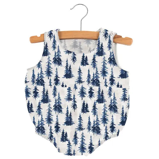 Baby Indigo Forest Bamboo Mini Bubble New Castle