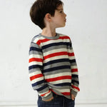 Toddler Zeke Crewneck Striped Sweater Toobydoo