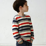 Toddler Zeke Crewneck Striped Sweater Toobydoo
