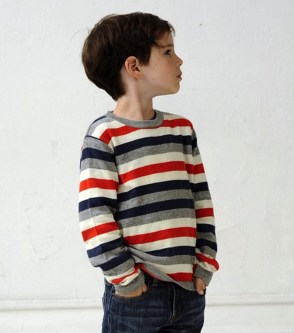 Zeke Crewneck Striped Sweater