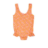 Baby Pink and Yellow Flower Power One Piece Swimsuit STRAWBERRY JAM
