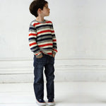 Toddler Zeke Crewneck Striped Sweater Toobydoo