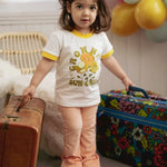 Kid Pink Velour Corduroy Bell Bottoms STRAWBERRY JAM